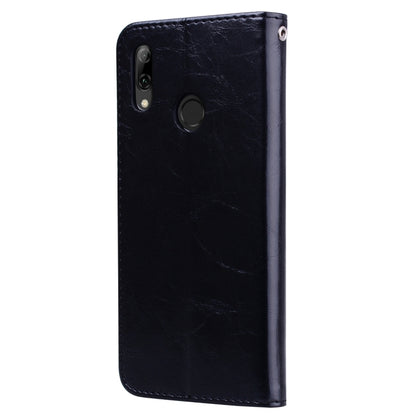ซองหนังพลิกแนวนอนเนื้อน้ำมันขี้ผึ้งสไตล์ธุรกิจสำหรับ Huawei P Smart 2019 พร้อมตัวยึดและช่องเสียบการ์ดและกระเป๋าสตางค์, For Huawei P Smart 2019