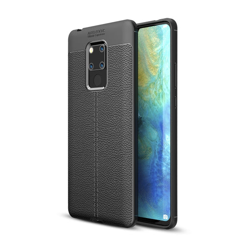 เคสกันกระแทก TPU เนื้อลิ้นจี่สำหรับ Huawei Mate 20 X, For Huawei Mate 20 X