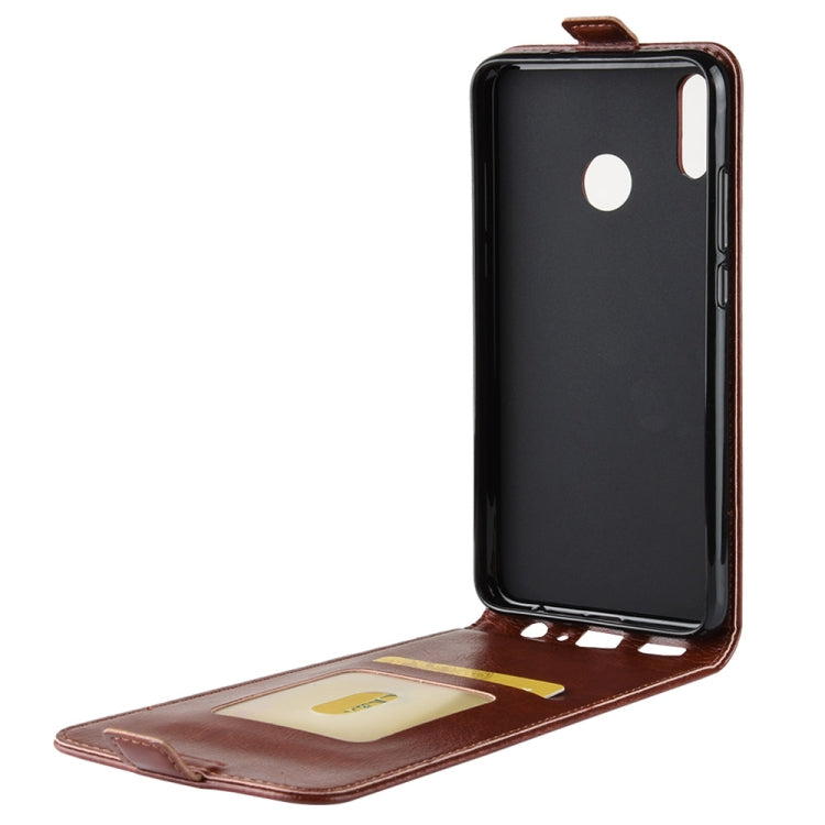 เคสฝาครอบป้องกันหนังพลิกแนวตั้งสไตล์ธุรกิจสำหรับ Huawei Honor 8X พร้อมช่องเสียบการ์ด, For Huawei Honor 8X