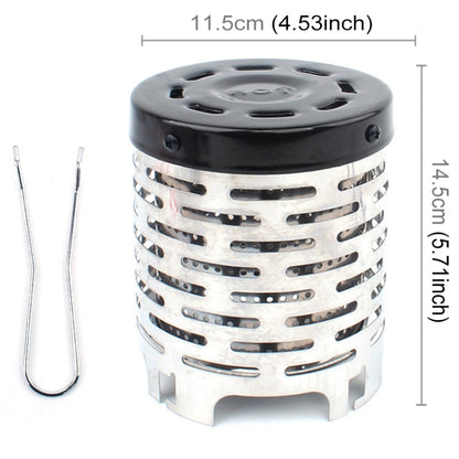 Outdoor Camping สแตนเลส เครื่องทำความร้อน ฝาครอบเต็นท์ขนาดเล็ก เครื่องทำความร้อนอินฟราเรด ฝาครอบเตา, Heater Cover