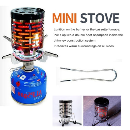 Outdoor Camping สแตนเลส เครื่องทำความร้อน ฝาครอบเต็นท์ขนาดเล็ก เครื่องทำความร้อนอินฟราเรด ฝาครอบเตา, Heater Cover