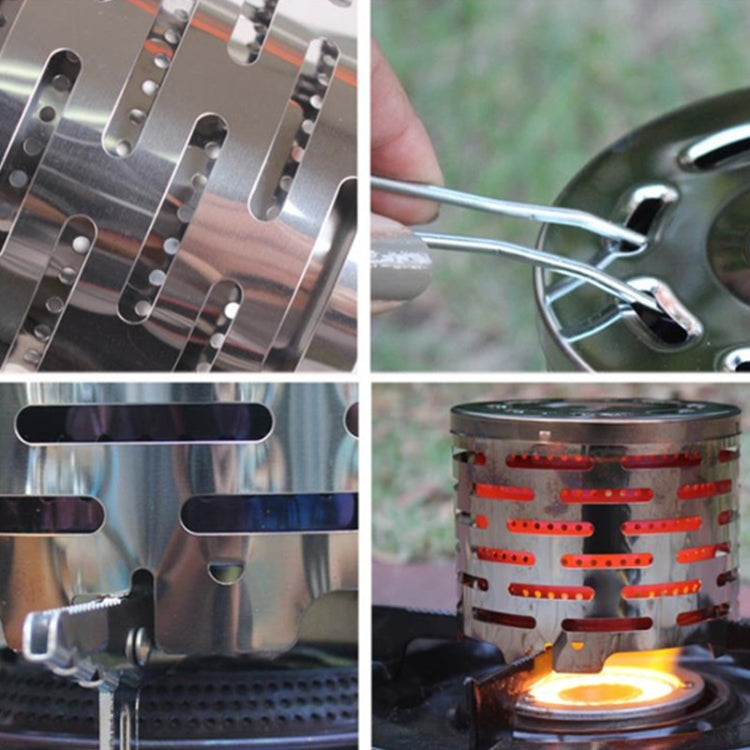Outdoor Camping สแตนเลส เครื่องทำความร้อน ฝาครอบเต็นท์ขนาดเล็ก เครื่องทำความร้อนอินฟราเรด ฝาครอบเตา, Heater Cover