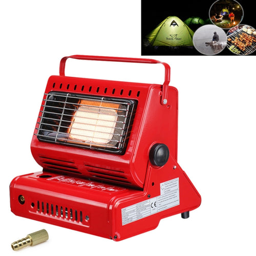 มัลติฟังก์ชั่นแบบพกพา Outdoor Camping Trip เครื่องทำความร้อนแก๊สเตาแก๊ส Burner,Powered by Dual ถังแก๊ส (ไม่รวม), Dual Gas Tank