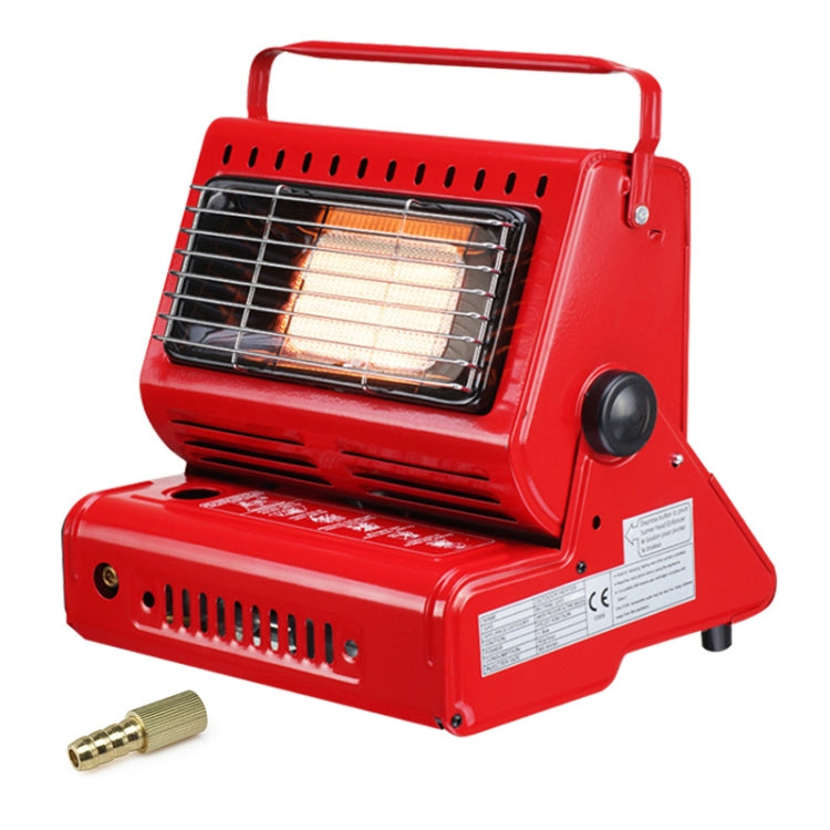 มัลติฟังก์ชั่นแบบพกพา Outdoor Camping Trip เครื่องทำความร้อนแก๊สเตาแก๊ส Burner,Powered by Dual ถังแก๊ส (ไม่รวม), Dual Gas Tank