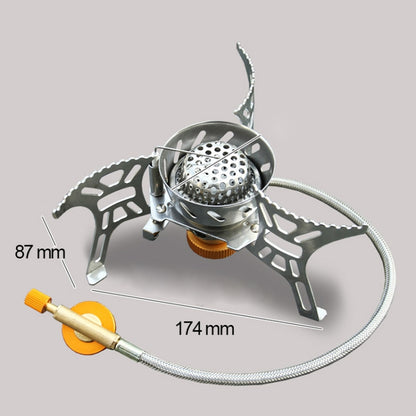 แบบพกพากลางแจ้งแยกประเภท 3700W กระเป๋าเป้สะพายหลัง Anti-Blast เตาเครื่องมือทำอาหาร