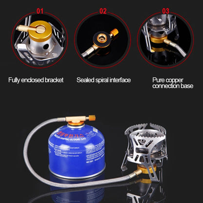 แบบพกพากลางแจ้งแยกประเภท 3700W กระเป๋าเป้สะพายหลัง Anti-Blast เตาเครื่องมือทำอาหาร