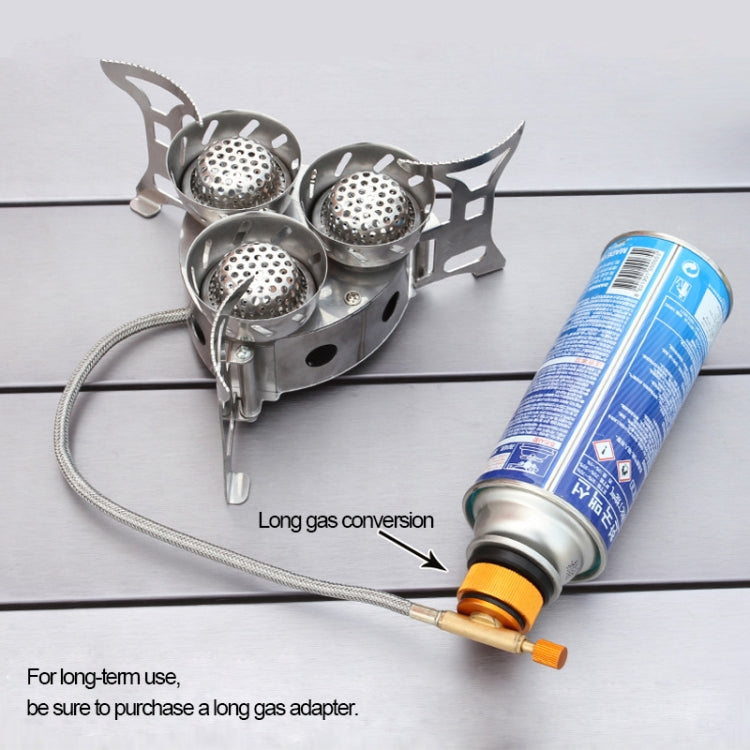 แบบพกพากลางแจ้งแยกประเภท 11000W กระเป๋าเป้สะพายหลังสาม Core เตา Anti-Blast เตาเครื่องมือทำอาหาร, Three Core