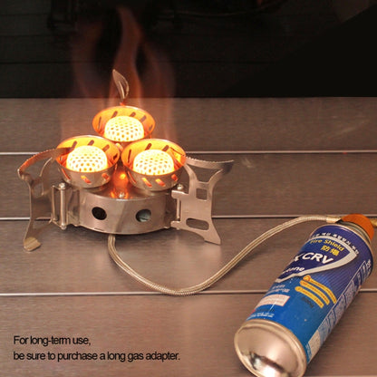 แบบพกพากลางแจ้งแยกประเภท 11000W กระเป๋าเป้สะพายหลังสาม Core เตา Anti-Blast เตาเครื่องมือทำอาหาร, Three Core