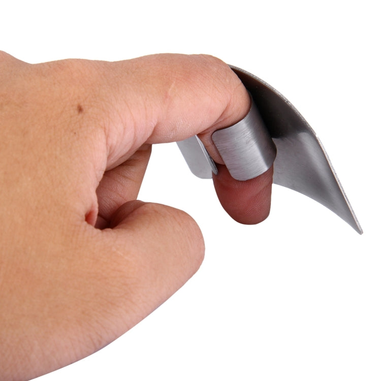 ครัวสร้างสรรค์อาหารที่จำเป็นผักตัดสแตนเลสมือนิ้วยามป้องกัน, Cutting Finger Protector