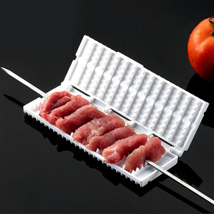 เครื่องมือเครื่องสตริงสวมใส่บาร์บีคิวเนื้อผักเคบับเสียบ, Vegetable Kebabs Skewer