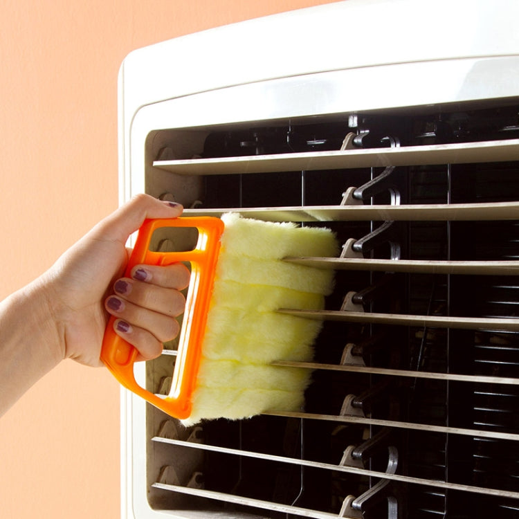 ไมโครไฟเบอร์ผ้าม่านทำความสะอาดแปรง Slat ฝุ่นคลิปหน้าต่าง Air Conditioner Duster