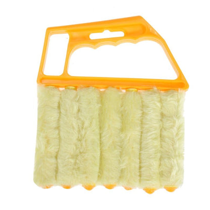 ไมโครไฟเบอร์ผ้าม่านทำความสะอาดแปรง Slat ฝุ่นคลิปหน้าต่าง Air Conditioner Duster
