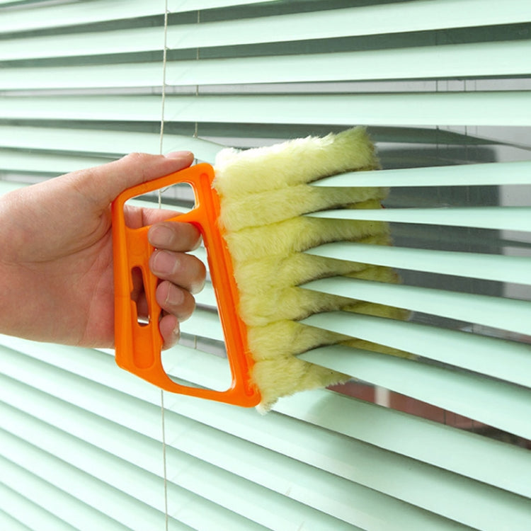 ไมโครไฟเบอร์ผ้าม่านทำความสะอาดแปรง Slat ฝุ่นคลิปหน้าต่าง Air Conditioner Duster