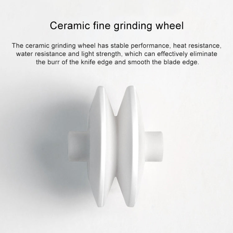 ต้นฉบับ Xiaomi Youpin Huohou ครัวแบบพกพาเครื่องเหลามีดสองล้อ, Double-wheel Knife Sharpener