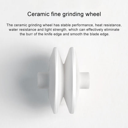 ต้นฉบับ Xiaomi Youpin Huohou ครัวแบบพกพาเครื่องเหลามีดสองล้อ, Double-wheel Knife Sharpener