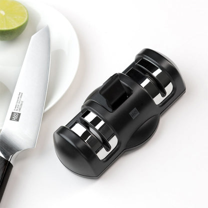 ต้นฉบับ Xiaomi Youpin Huohou ครัวแบบพกพาเครื่องเหลามีดสองล้อ, Double-wheel Knife Sharpener