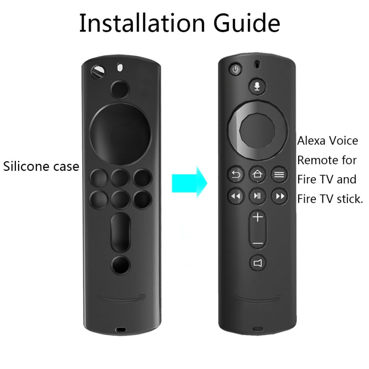 ฝาครอบรีโมทคอนโทรลซิลิโคนล้างทำความสะอาดได้สำหรับ Amazon Fire TV รีโมทคอนโทรล