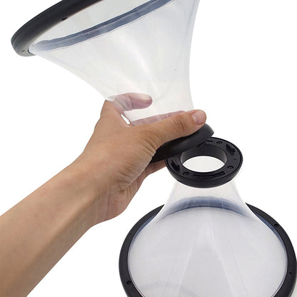 Vortex Bank Decompression ช่องทางโปร่งใสแรงโน้มถ่วงหมุนกล่องเก็บเหรียญ, Funnel