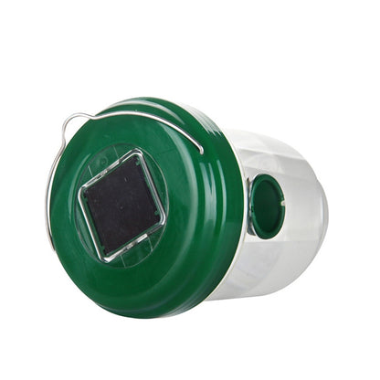 พลังงานแสงอาทิตย์ LED Fly Bee Trap Catcher เครื่องมือควบคุมแมลง, Black