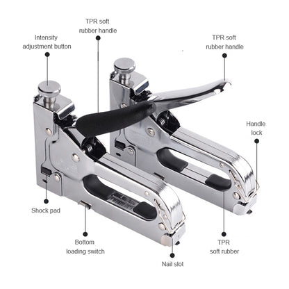 ปืนยิงตะปู U Type / T Type / ประตูประเภท Nail Universal Nailer, With Handle Case, With Handle Case & 1000 PCS Nails
