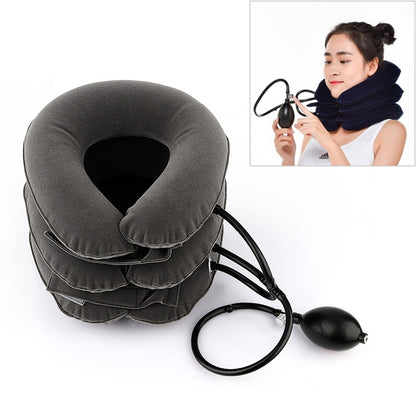 ครัวเรือน Full Cashmere Cervical Traction Instrument คอ Inflatable กระดูกสันหลังส่วนคอเครื่องมือนวด, Full Cashmere (Black), Full Cashmere (Coffee), Full Cashmere (Grey), Full Cashmere (Blue), Full Cashmere (Purple), Full Cashmere (Rose Red)