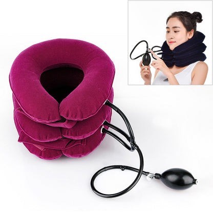 ครัวเรือน Full Cashmere Cervical Traction Instrument คอ Inflatable กระดูกสันหลังส่วนคอเครื่องมือนวด, Full Cashmere (Black), Full Cashmere (Coffee), Full Cashmere (Grey), Full Cashmere (Blue), Full Cashmere (Purple), Full Cashmere (Rose Red)