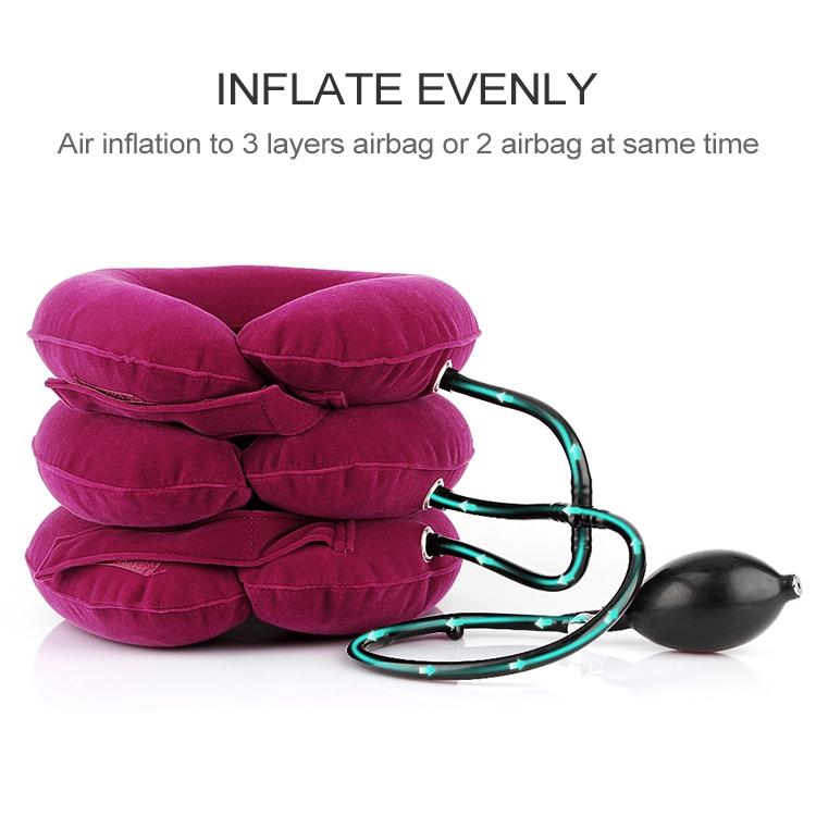 ครัวเรือน Full Cashmere Cervical Traction Instrument คอ Inflatable กระดูกสันหลังส่วนคอเครื่องมือนวด, Full Cashmere (Black), Full Cashmere (Coffee), Full Cashmere (Grey), Full Cashmere (Blue), Full Cashmere (Purple), Full Cashmere (Rose Red)