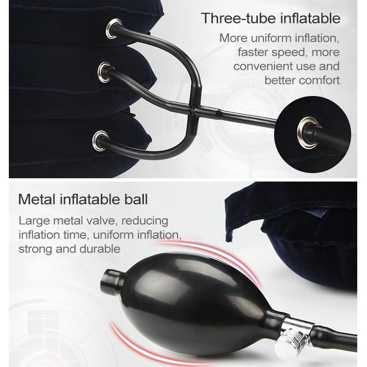 ครัวเรือน Full Cashmere Cervical Traction Instrument คอ Inflatable กระดูกสันหลังส่วนคอเครื่องมือนวด, Full Cashmere (Black), Full Cashmere (Coffee), Full Cashmere (Grey), Full Cashmere (Blue), Full Cashmere (Purple), Full Cashmere (Rose Red)