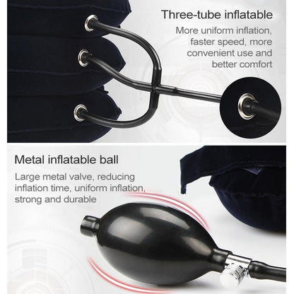 ครัวเรือน Full Cashmere Cervical Traction Instrument คอ Inflatable กระดูกสันหลังส่วนคอเครื่องมือนวด, Full Cashmere (Black), Full Cashmere (Coffee), Full Cashmere (Grey), Full Cashmere (Blue), Full Cashmere (Purple), Full Cashmere (Rose Red)
