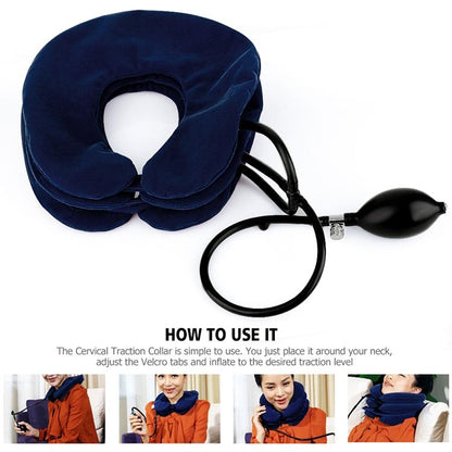ครัวเรือน Full Cashmere Cervical Traction Instrument คอ Inflatable กระดูกสันหลังส่วนคอเครื่องมือนวด, Full Cashmere (Black), Full Cashmere (Coffee), Full Cashmere (Grey), Full Cashmere (Blue), Full Cashmere (Purple), Full Cashmere (Rose Red)