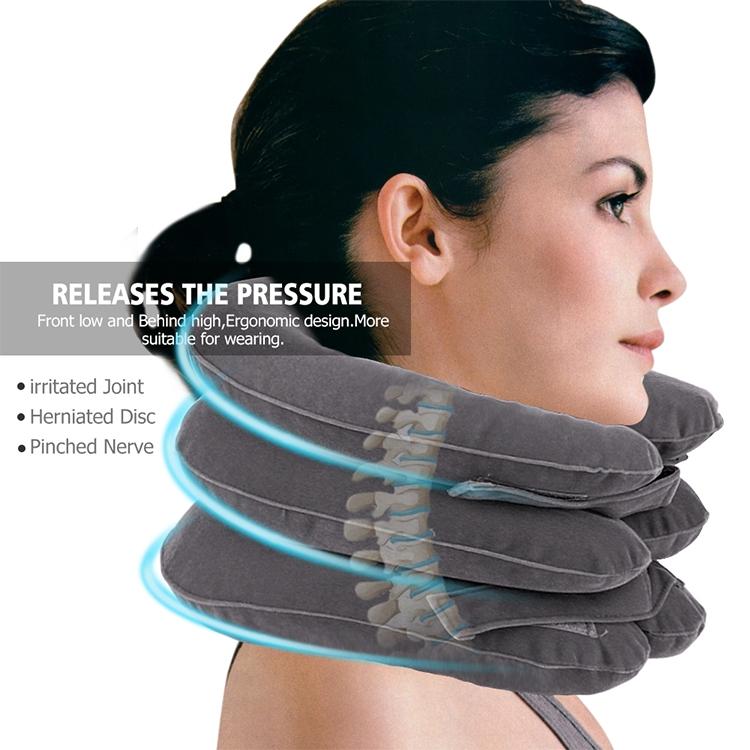 ครัวเรือน Full Cashmere Cervical Traction Instrument คอ Inflatable กระดูกสันหลังส่วนคอเครื่องมือนวด, Full Cashmere (Black), Full Cashmere (Coffee), Full Cashmere (Grey), Full Cashmere (Blue), Full Cashmere (Purple), Full Cashmere (Rose Red)