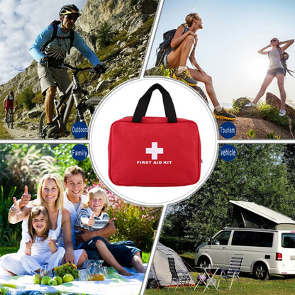 234 In 1 แบบพกพาอุปกรณ์ฉุกเฉินกลางแจ้งชุด Survival Rescue Box, 26x18x8cm (Green), 26x18x8cm (Red)
