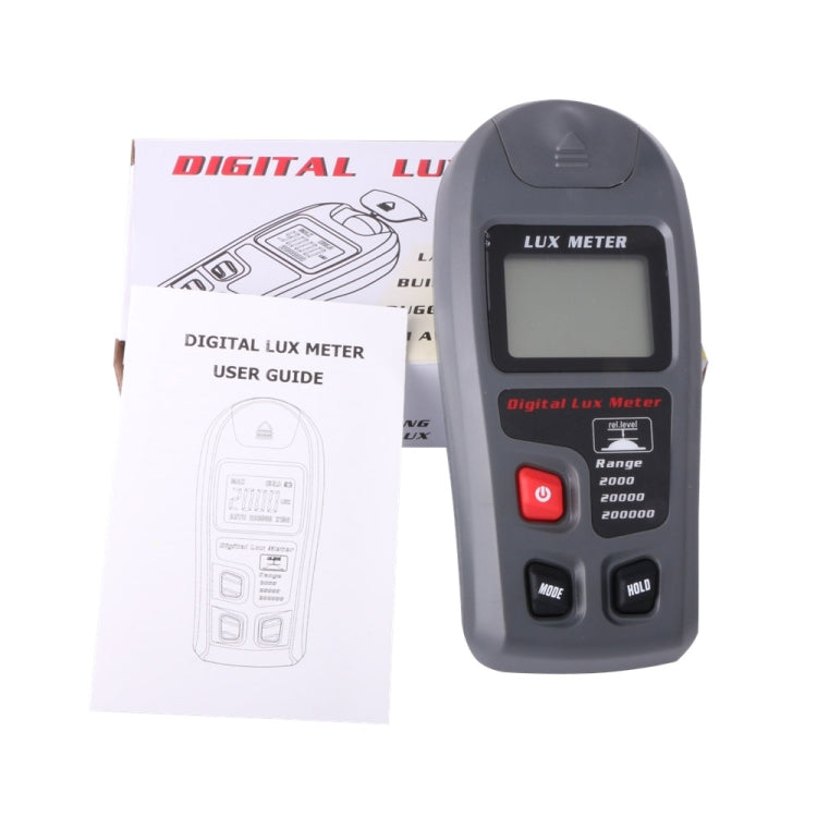 MT-30 เครื่องวัดแสงดิจิตอลแบบพกพา LCD สำหรับโรงงาน / โรงเรียน / บ้านโอกาสต่างๆช่วง: 0.1-200,000 Lux, MT-30