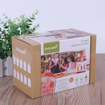 50 ชิ้น Puree Extruder บีบกระเป๋าการกระจายอาหารกระเป๋า,ใช้งานร่วมกับ HC14554 อาหาร, Storage Bag