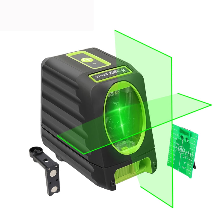 BOX-1G 1V1H 40mW และ 10mW ระดับเลเซอร์ลำแสงสีเขียว 2 เส้นครอบคลุมผนังและพื้น