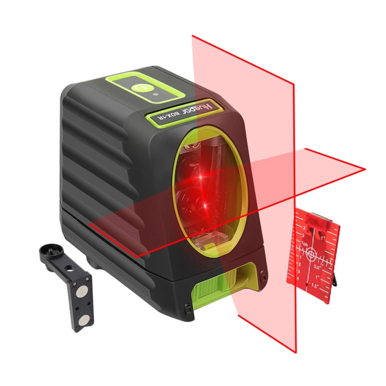 BOX-1G 1V1H 40mW และ 10mW ระดับเลเซอร์ลำแสงสีเขียว 2 เส้นครอบคลุมผนังและพื้น