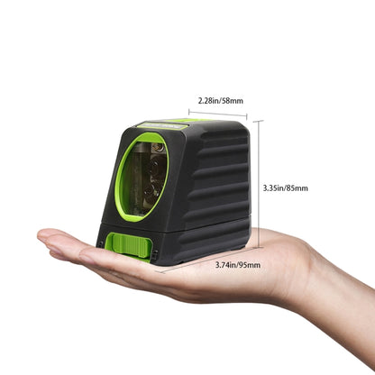 BOX-1G 1V1H 40mW และ 10mW ระดับเลเซอร์ลำแสงสีเขียว 2 เส้นครอบคลุมผนังและพื้น