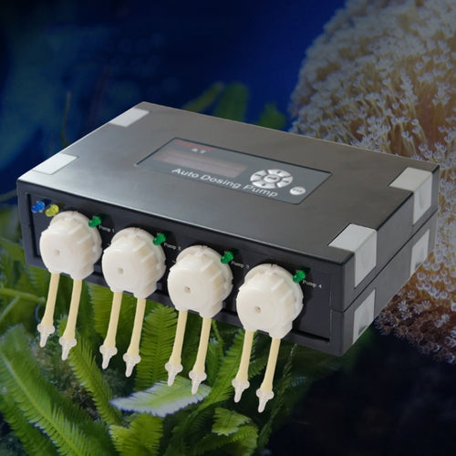 Jebao DP-4 7.5W อัตโนมัติปั๊มจ่ายยาปั๊ม Peristalsis 4-Channel Dosing Aquarium ถัง Coral Reef อัตโนมัติ Feeder เครื่องจ่ายของเหลว, US Plug, DP-4 DP-4 7.5W