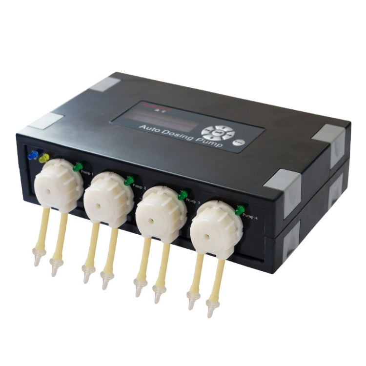 Jebao DP-4 7.5W อัตโนมัติปั๊มจ่ายยาปั๊ม Peristalsis 4-Channel Dosing Aquarium ถัง Coral Reef อัตโนมัติ Feeder เครื่องจ่ายของเหลว, US Plug, DP-4 DP-4 7.5W