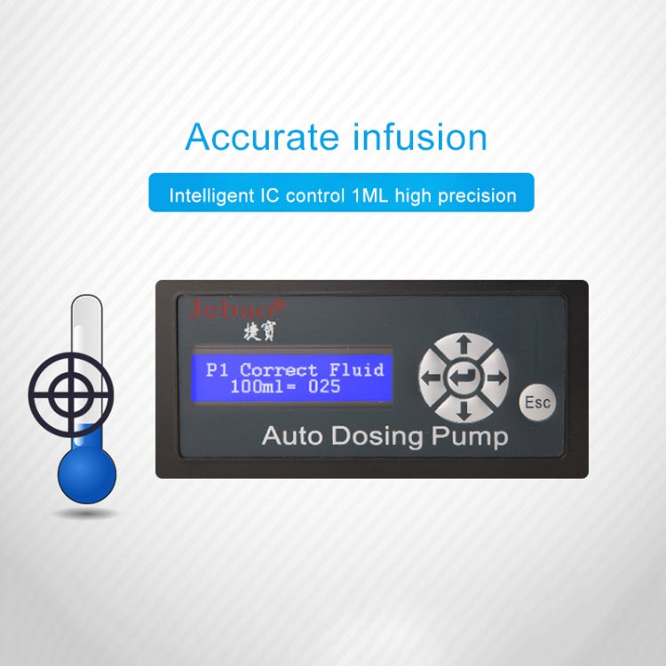 Jebao DP-4 7.5W อัตโนมัติปั๊มจ่ายยาปั๊ม Peristalsis 4-Channel Dosing Aquarium ถัง Coral Reef อัตโนมัติ Feeder เครื่องจ่ายของเหลว, US Plug, DP-4 DP-4 7.5W