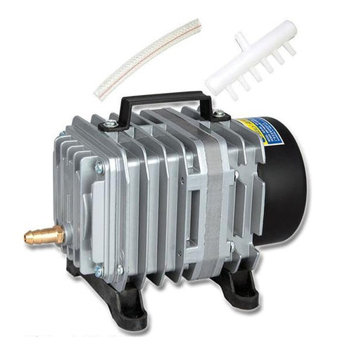 ACO-004 58W 75L/Min ปั๊มลมแม่เหล็กไฟฟ้าคอมเพรสเซอร์อาหารทะเลถังปลาเพิ่มออกซิเจน Air Flow Splitter, US Plug, ACO-004