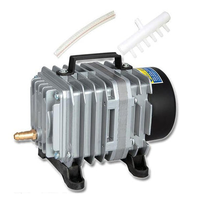 ACO-004 58W 75L/Min ปั๊มลมแม่เหล็กไฟฟ้าคอมเพรสเซอร์อาหารทะเลถังปลาเพิ่มออกซิเจน Air Flow Splitter, US Plug, ACO-004