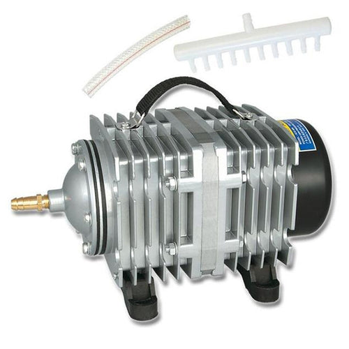 ACO-008 120W 110L/Min ปั๊มลมแม่เหล็กไฟฟ้าคอมเพรสเซอร์อาหารทะเลถังปลาเพิ่มออกซิเจน Air Flow Splitter, US Plug, ACO-008