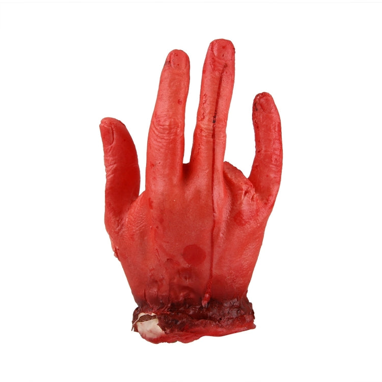 ยอดนิยมฮาโลวีนที่น่ากลัว Prop มือปลอมสี่นิ้วเปื้อนเลือด, Four Finger