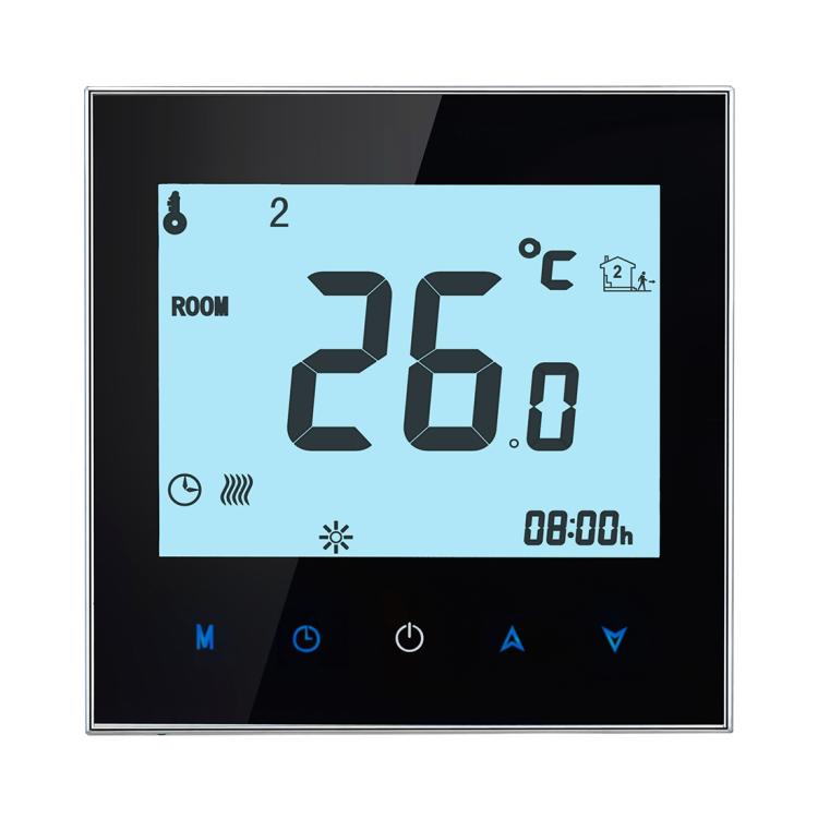 BHT-1000-GA-WIFI 3A โหลดน้ำร้อนประเภท Touch LCD Digital WiFi เครื่องทำความร้อนห้องเทอร์โม, นาฬิกาแสดงผล / อุณหภูมิ / ช่วงเวลา / เวลา / สัปดาห์ / ความร้อน ฯลฯ, BHT-1000 3A (Black), BHT-1000 3A (White)