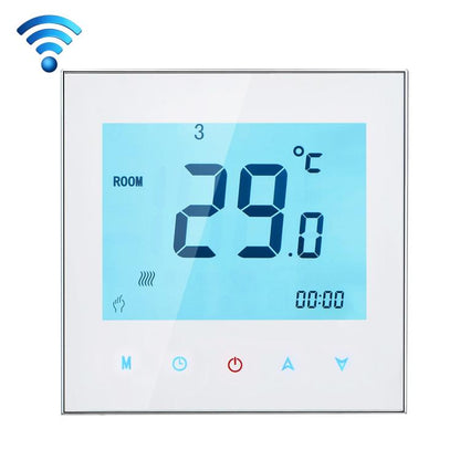 BHT-1000-GA-WIFI 3A โหลดน้ำร้อนประเภท Touch LCD Digital WiFi เครื่องทำความร้อนห้องเทอร์โม, นาฬิกาแสดงผล / อุณหภูมิ / ช่วงเวลา / เวลา / สัปดาห์ / ความร้อน ฯลฯ, BHT-1000 3A (Black), BHT-1000 3A (White)