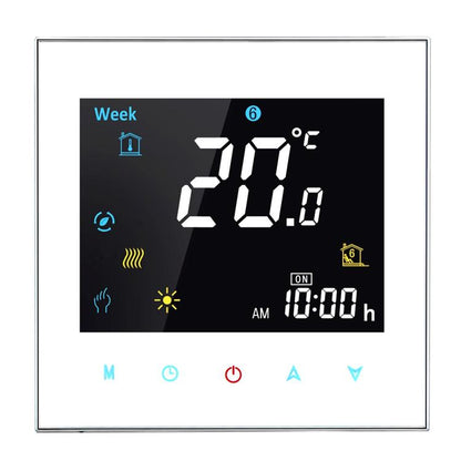 BHT-3001 16A โหลดเครื่องทำความร้อนอิเล็กทรอนิกส์ประเภท LCD เครื่องทำความร้อนแบบดิจิตอลเทอร์โมสแตทพร้อมเซนเซอร์, นาฬิกาแสดงผล / อุณหภูมิ / เวลา / สัปดาห์ / ความร้อน ฯลฯ, BHT-3001 16A (Black), BHT-3001 16A (White)