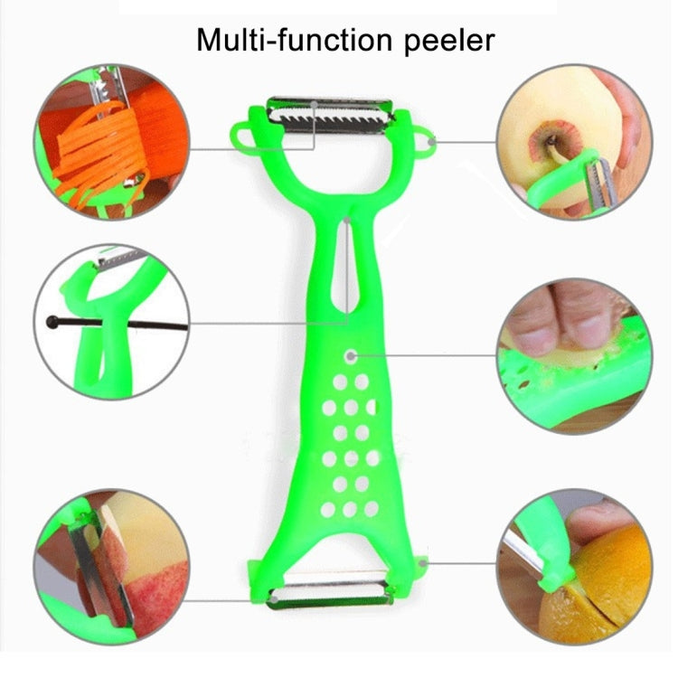 เครื่องปอกผักและผลไม้แบบพกพา Apple แตงกวามันฝรั่ง Skinner, Vegetable Cutter(Orange)