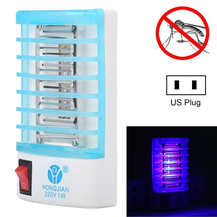 โคมไฟกลางคืนนักฆ่ายุงแสงสีฟ้า LED 4 ที่มีประสิทธิภาพ, ปลั๊ก US, AC110V, US Plug