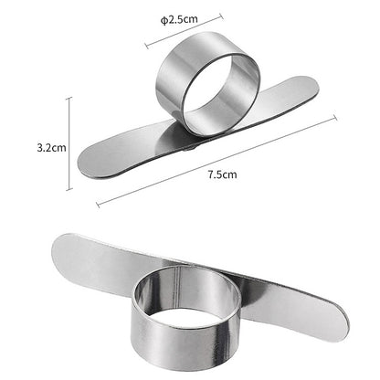 5 PCS สแตนเลสสตีลนิ้วเปิด Orange Peeler Parer เครื่องมือ, 5 PCS Stainless Steel